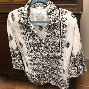 Cino shirt boho black & White